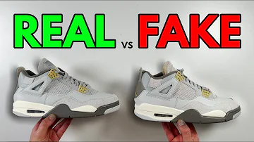 REAL VS FAKE! NIKE AIR JORDAN 4 CRAFT SNEAKER COMPARISON!