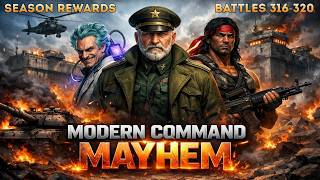 Modern Command Mayhem: Battles 316–320 | Handling Glacier & Vulture Elites! 🚀