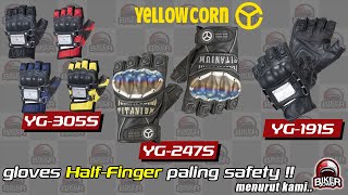 Yellow Corn YG-337R Touring Gloves - Sarung Tangan Turing Motor