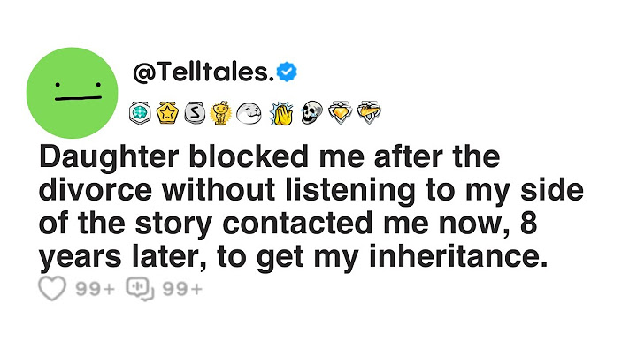 Daughter blocked me after the divorce without listening to my side of the story contacted me now...