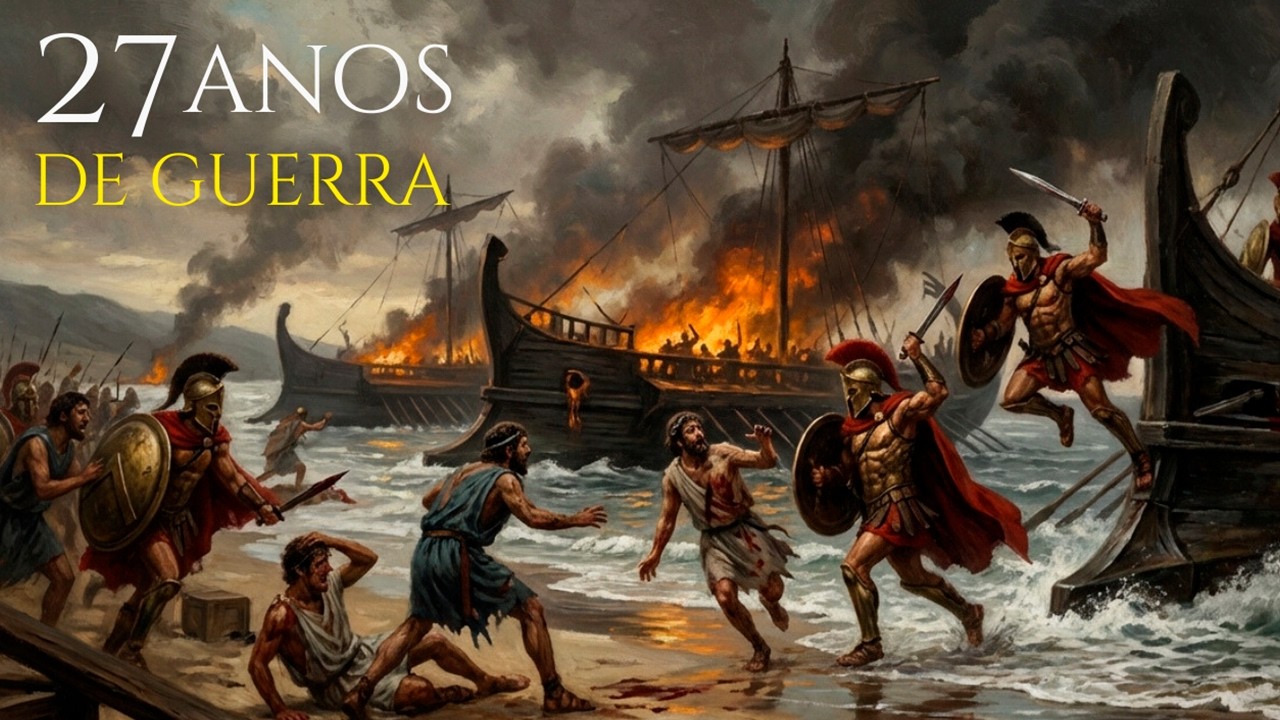 Atenas Caiu em 1 DIA – 27 Anos de Guerra Para Isso