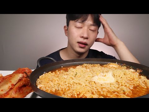 해장라면 먹방....ASMR SPICY <strong>RAMEN</strong> MUKBANG EATING <strong>SHOW</strong>