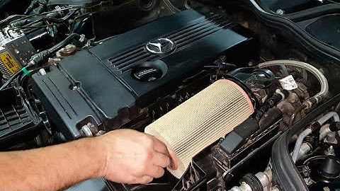 How to Replace the Engine Air Filter on Mercedes W211, W212, W204, W203 / M271 Engine Mercedes