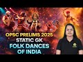 OPSC Prelims 2025 | Static GK: Folk Dances of India | Most Important for OPSC  #opscpreparation