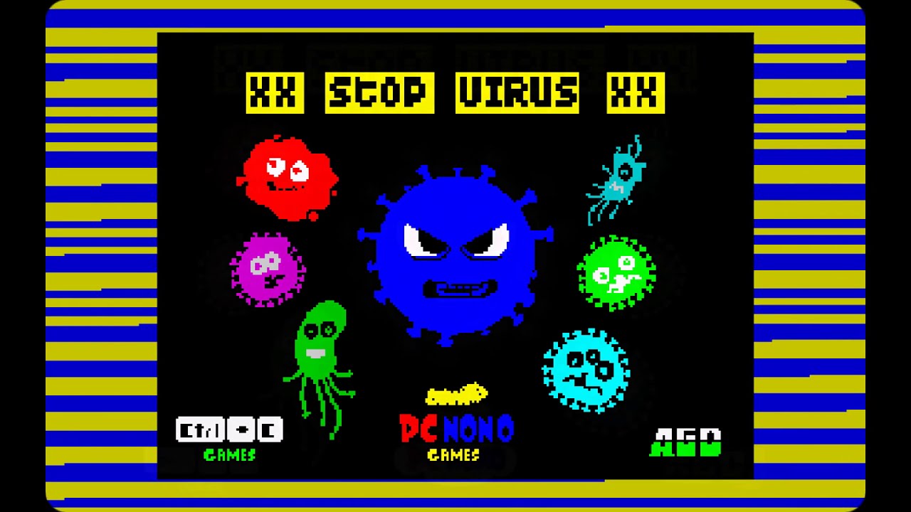 STOP VIRUS ZX Spectrum 48/128k by PCNONOGames