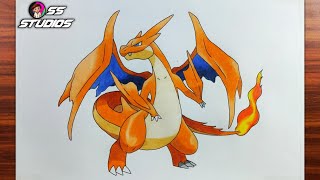 How To Draw Mega Charizard | How To Draw Mega Charizard Y From Pokemon