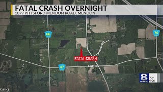 Driver dies following rollover crash into water trench in Mendon