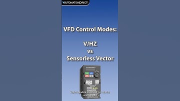 VFD Volts/Hertz vs Sensorless Vector from AutomationDirect