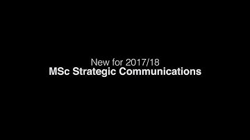 Dr Lee Edwards on the new MSc Strategic Communications