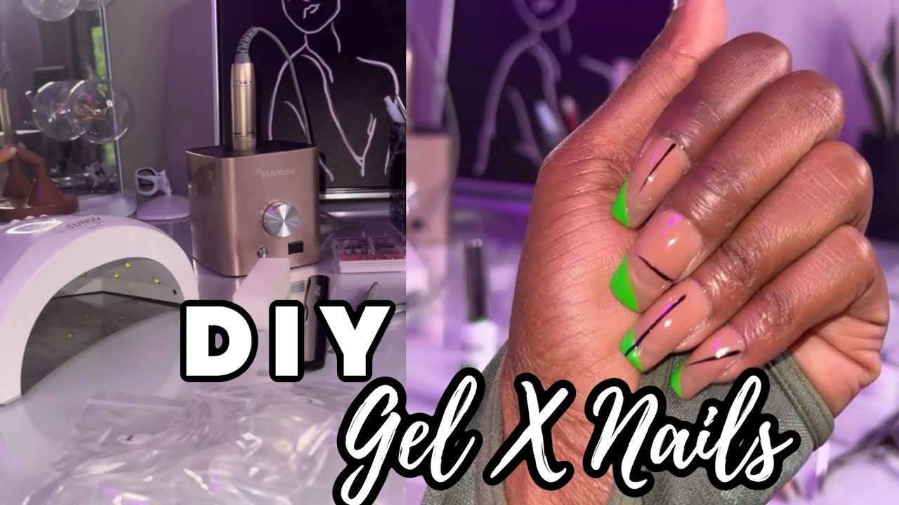 DIY GEL X NAILS AT HOME! Save your coins and go on Amazon NOW fren ...