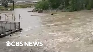 Yellowstone flooding: Video shows raging floodwaters in Montana