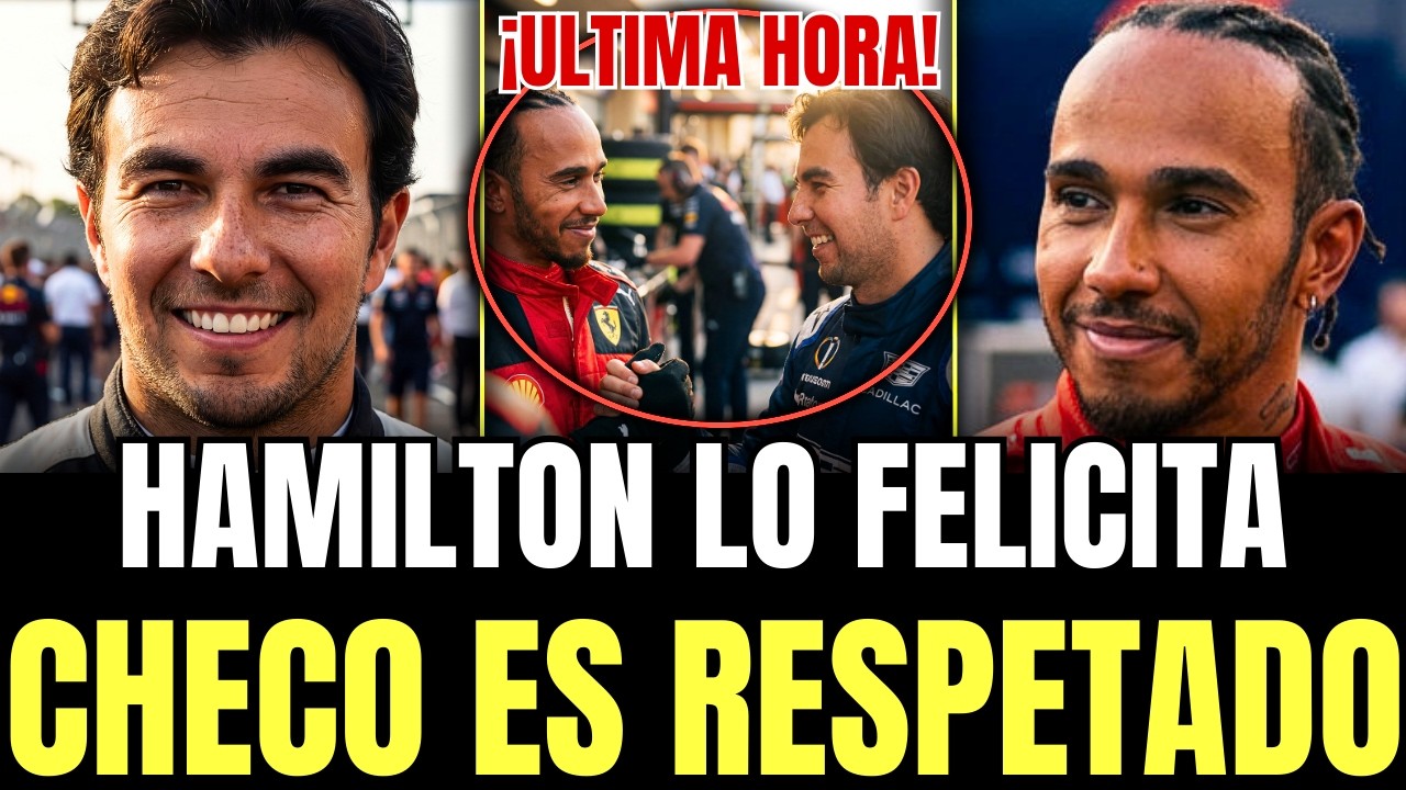 ¡INCREIBLE GESTO! CHECO PÉREZ fue buscado por HAMILTON para ser FELICITADO tras CARRERA en AUSTRALIA