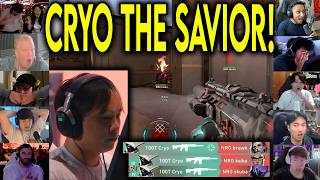 Valorant Streamers React To 100T Cryo INSANE 4k CLUTCH Against NRG In EWC 2026