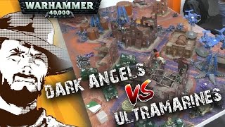 Мультшоу Репортаж Warhammer 40k Ultramarines VS Dark Angels Турнир Aurora 2017