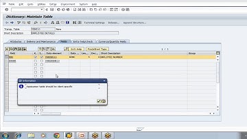 How To Create a Database Table by Using Top Down Approach - SAP ABAP