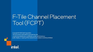 F-Tile Channel Placement Tool