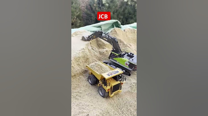 JCB 3D vs 3DX backhoe and dump truck excavator model #backhoe #excavator #dumptruck #jcb #jcbvideo