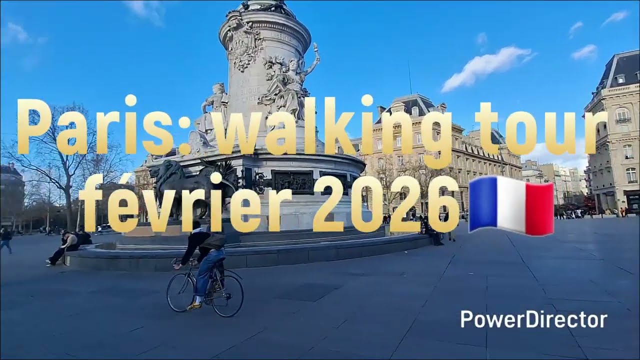 Paris: walking tour  février 2026 downtown visit 🇨🇵