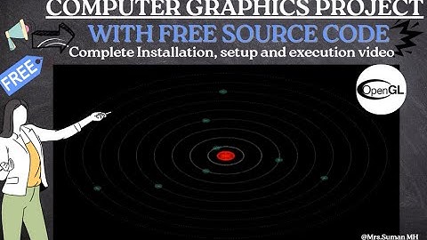 Solar System | OpenGL Project | Computer Graphics Project | With Free Source Code