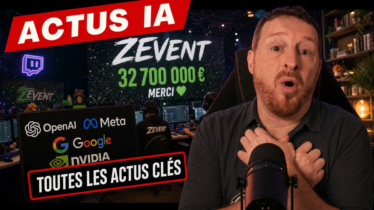 Le ZEvent explose, OpenAI inquiète, Méta et Google répliquent, et NVidia épate
