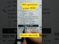 NDA questions pepar 2020 #motivation #uphomeguardphysicswallah #gk #ndaexam #nda