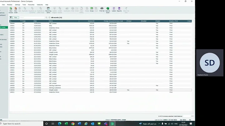 Sage 50 Accounting Demo - Quotation to Invoice Feature