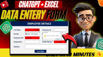 How To Use ChatGPT To Make An Automated Data Entry Form In Excel