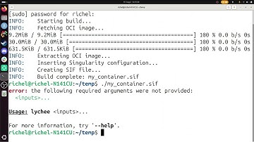 Create a Singularity container from `docker pull`