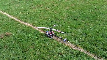 E-Flite blade 450 3d rc helicopter beginner flight HD