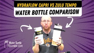 Zulu Tempo vs Hydraflow Capri Insulated Water Bottle Comparison #waterbottle #water #comparison #vs