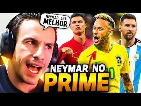 SUPER XANDÃO REAGINDO - NEYMAR NO PRIME ERA MELHOR QUE MESSI e CRISTIANO RONALDO?