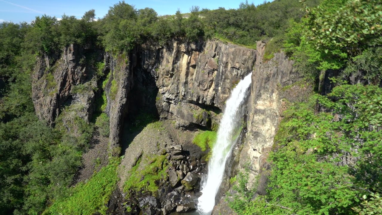 World of Waterfalls: Hundafoss from the Familiar Lookout — Hundafoss — video poster