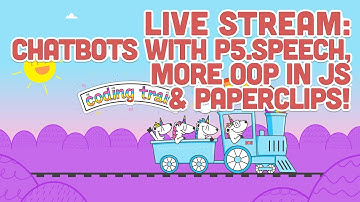Coding Train Live 104: Chatbots with p5.Speech, More OOP in JS & Paperclips!