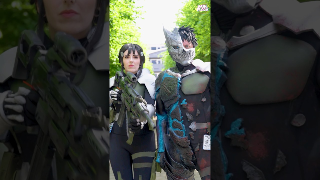 💥EPIC KAIJU NO 8 COSPLAY DUO 🤖 #shorts