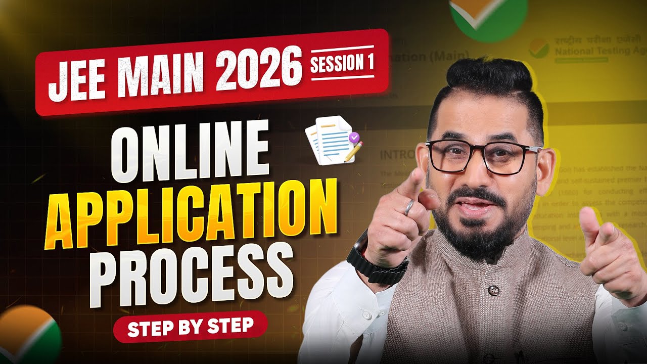 JEE Main 2026 Application Form Step-by-Step Guide🔥| Documents Required ...