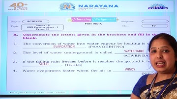 17TH DEC AP & TS CLASS IV SCIENCE AMAZING ASSIGNMENT KEY