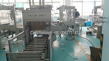 Automatic lids packing and cartoning machine machine