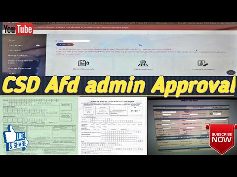 CSD Afd Admin Approval| #CSD #AFD #CSD_Online_Procedure