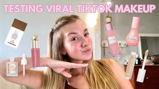 a full face of tiktok viral makeup ☆ an honest review of highend & drugstore products