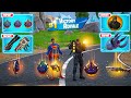 BATMAN + SUPERMAN vs  ALL NEW EXOTIC GUNS &amp; NEW 3 MEDALLIONS ( NEW! Fortnite Chapter 6 Season 4 )