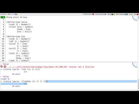 Plait Lazy 4 - interp in lazy