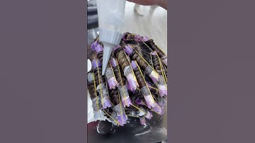 Uốn lạnh xù mì trên nền tóc tẩy highlight