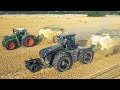 FENDT 1050 & CLAAS XERION 4000 | Lohnunternehmen Agrarlohn Müritz | Stroh pressen | Krone BigPack