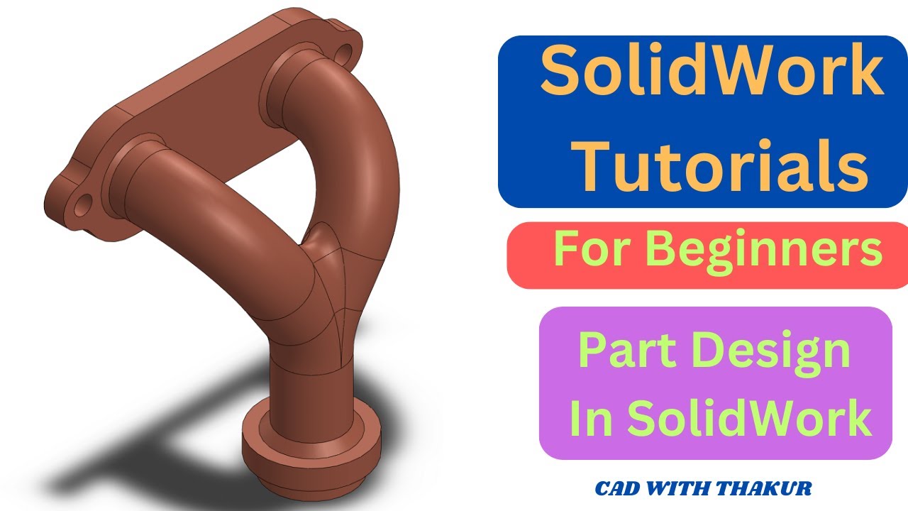 Pipe with flange design in solidworks || SolidWork Tutorial ...