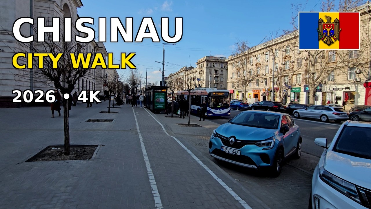 Прогулка по центру Кишинёва 💙💛❤️ | Букурешть – Тигина – 31 Августа – Штефан чел Маре