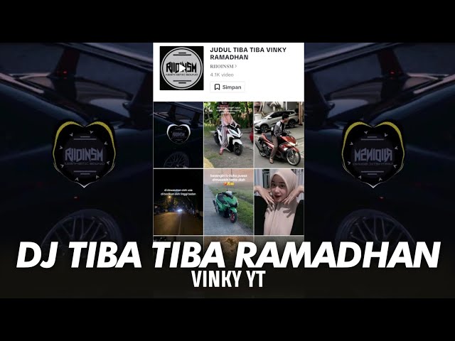 DJ TIBA TIBA VINKY RAMADHAN VIRAL TIK TOK 2024!!! class=