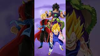 Who is strongest | Xeno Goku VS Broly & Vegeta #shorts #dbs #sdbh