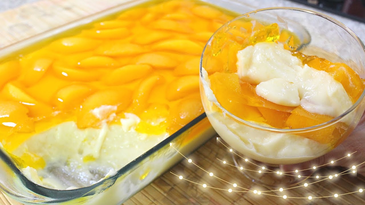 SOBREMESA DE PÊSSEGO - Faça e Depois Me Agradeça!