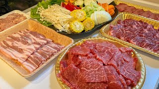 母が高知から子育て支援に来てくれたので焼肉で歓迎会