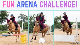 FUN ARENA CHALLENGE! *Jumps* Flying Changes *